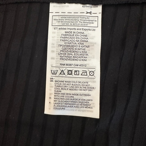 Adidas x Fiorucci Firebird Dress Black Sheer Swimsuit Coverup (size medium) - Picture 8 of 9